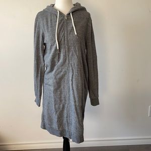 XS Grey Garage Long Hoodie